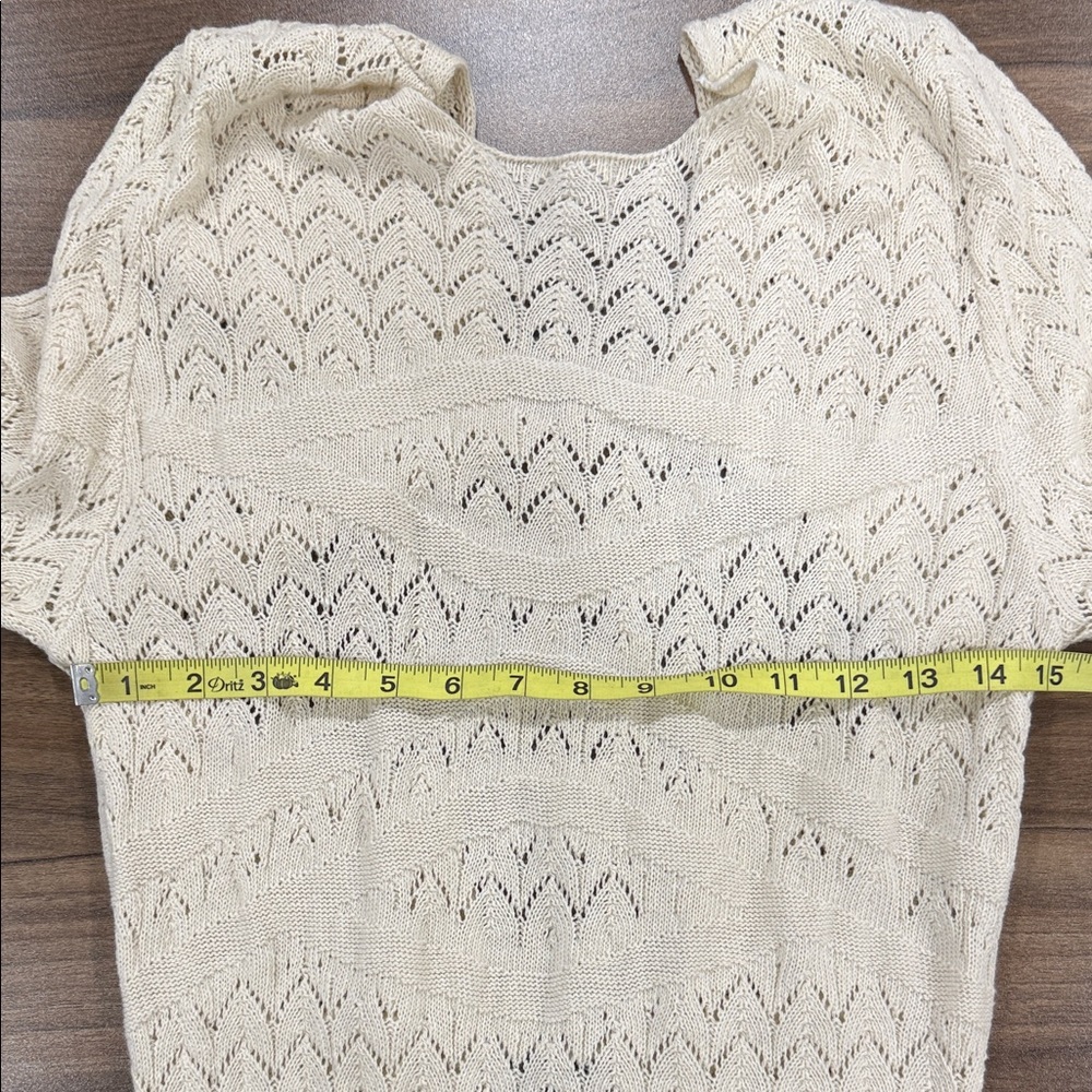 Nasty Gal Long Sleeve Open Back Crochet Maxi Beach Dress Size L Boho Chic Resort - Picture 4 of 8